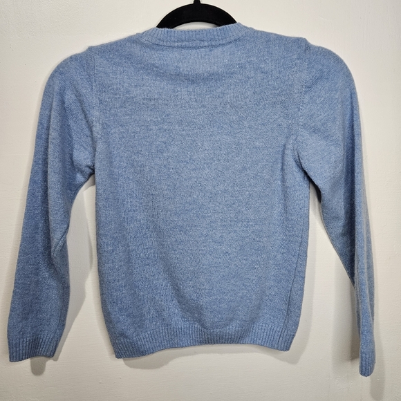 Trotters London Here Comes Trouble Wool Jumper Sweater, Blue Size 8-9 - Picture 3 of 10